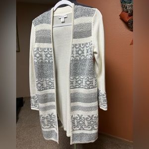 Cardigan Cream & Gray